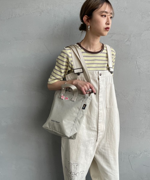 DANTON（ダントン）の「[DANTON/ダントン] PONT NEUF コーデュラキャンバス 2WAYトートバッグ（ショルダーバッグ・レディース・ブラック/アイボリー・ONE SIZE）」の9枚目の写真