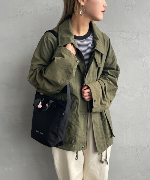 DANTON（ダントン）の「[DANTON/ダントン] PONT NEUF コーデュラキャンバス 2WAYトートバッグ（ショルダーバッグ・レディース・ブラック/アイボリー・ONE SIZE）」の18枚目の写真