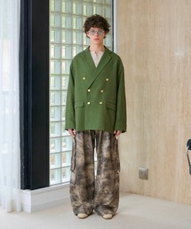 soerte（ソエルテ）の「All-Over Pattern Military Cargo Pants / ワイドミリタリーカーゴパンツ（カーゴパンツ）」