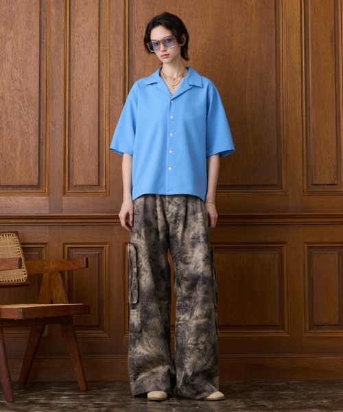 soerte(ソエルテ)の「All-Over Pattern Military Cargo Pants / ワイドミリタリーカーゴパンツ(カーゴパンツ・メンズ・カーキ/ベージュ・3/2/1)」の16枚目の写真