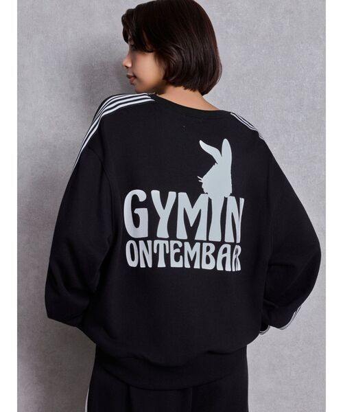 GYDA（ジェイダ）の「GYMINI BUNNYラインスウェットトップス（スウェット・レディース・ベージュ/ピンク/ブラック/オフホワイト・FREE）」の20枚目の写真