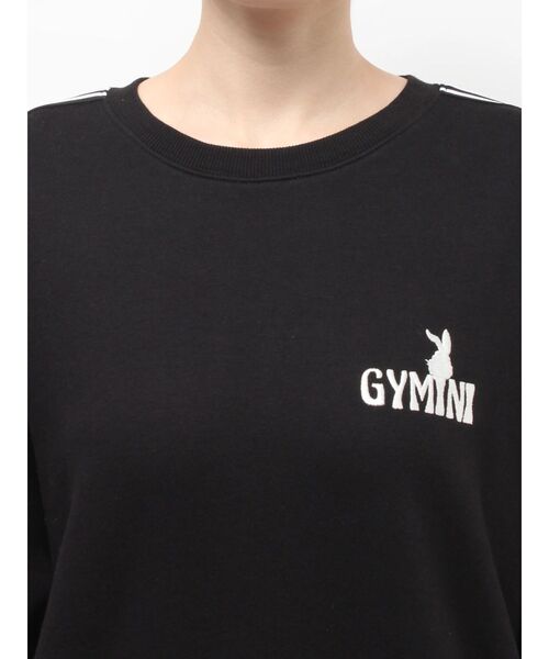 GYDA（ジェイダ）の「GYMINI BUNNYラインスウェットトップス（スウェット・レディース・ベージュ/ピンク/ブラック/オフホワイト・FREE）」の7枚目の写真
