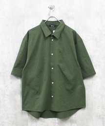 SHISKY（シスキー）の「マルチファンクション 無地 オーバーサイズ 半袖シャツ（シャツ/ブラウス）」