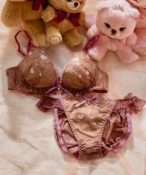 セール】【WEB限定】ハートフルメロディブラジャー＆ショーツセット