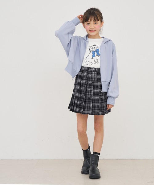 coca(coca)(コカ)の「キッズ プリーツスカート(スカート・キッズ・ブラック/ベージュ・120/130/140/150)」の8枚目の写真