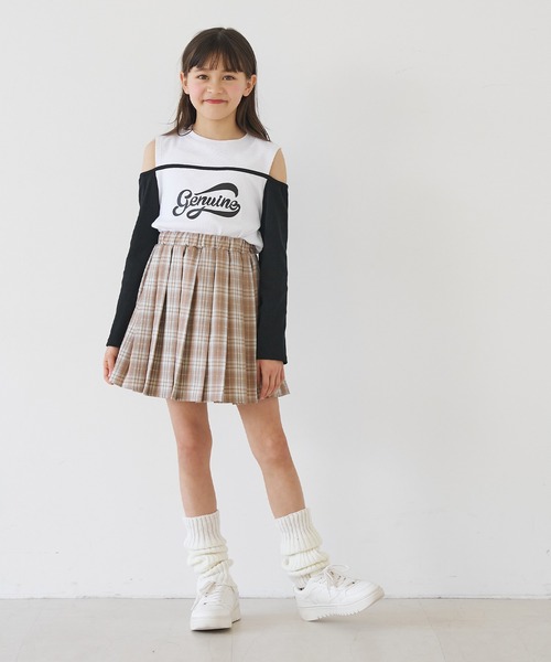 coca(coca)(コカ)の「キッズ プリーツスカート(スカート・キッズ・ブラック/ベージュ・120/130/140/150)」の9枚目の写真