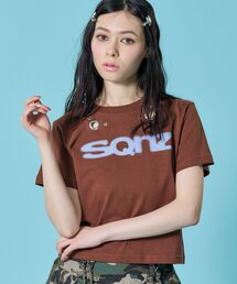 SEQUENZ（シークエンズ）の「※WEB限定 / アイレット / ぼかしロゴ半袖ピチT / sqnz eyelet babetee（Tシャツ/カットソー）」