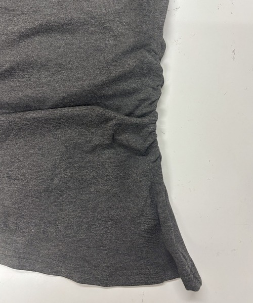PRIVATE BEACH(プライベートビーチ)の「ワンショルダーサイドシャーリングロンT(Tシャツ/カットソー・レディース・ブルー/グレー/ブラック/ブラウン/ホワイト・L/M/S)」の22枚目の写真