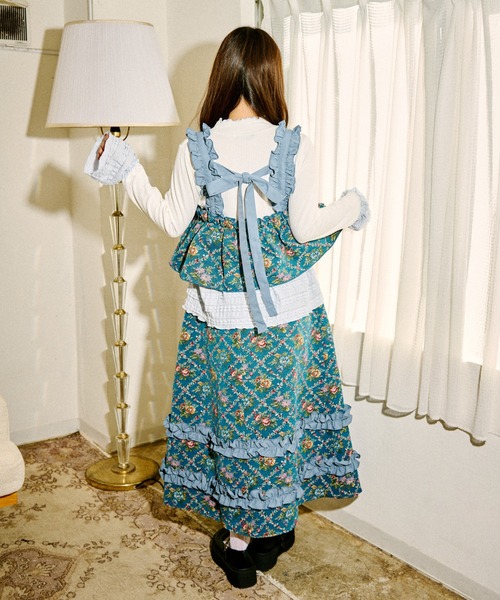 kutir(クティール)の「【クティールとレトロ】ゴブランフリルスカート(スカート・レディース・レッド/アイボリー/ベージュ/ブルー・SMALL/MEDIUM)」の20枚目の写真