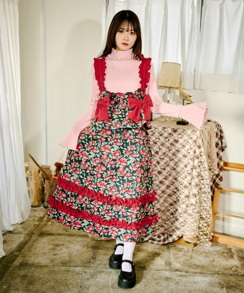 kutir(クティール)の「【クティールとレトロ】ゴブランフリルスカート(スカート・レディース・レッド/アイボリー/ベージュ/ブルー・SMALL/MEDIUM)」の15枚目の写真