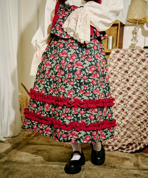 クティールとレトロ】ゴブランフリルスカート（スカート）｜kutir