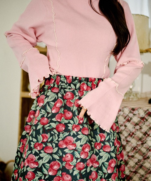 kutir(クティール)の「【クティールとレトロ】ゴブランフリルスカート(スカート・レディース・レッド/アイボリー/ベージュ/ブルー・SMALL/MEDIUM)」の11枚目の写真