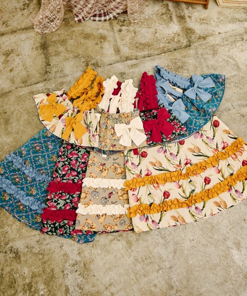 kutir(クティール)の「【クティールとレトロ】ゴブランフリルスカート(スカート・レディース・レッド/アイボリー/ベージュ/ブルー・SMALL/MEDIUM)」の13枚目の写真