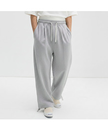 HELLOJUN（へロージュン）の「Fleece Hooded Wide Training Pants [Gray]（スウェットパンツ）」