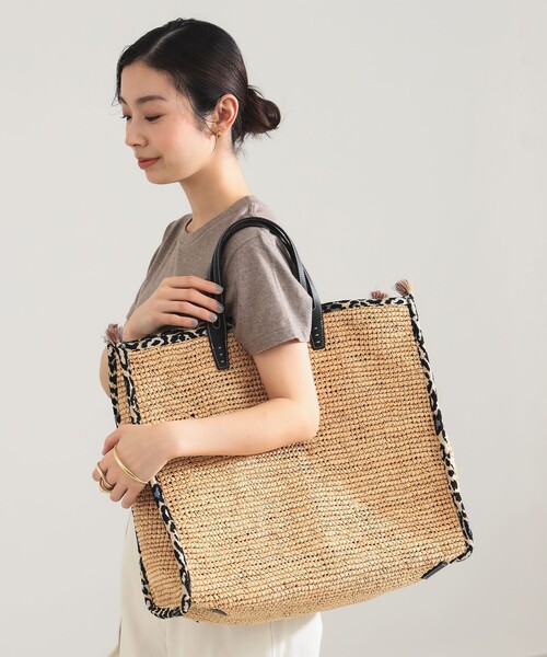A VACATION(アヴァケーション)の「【7/24値下げ】A VACATION / TANK ラフィア LEOPARD トートバッグ(トートバッグ・レディース・その他・ONE SIZE)」の4枚目の写真