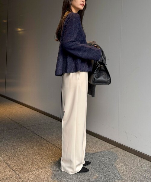 セール】シャギーペプラムニットプルオーバー（ニット/セーター