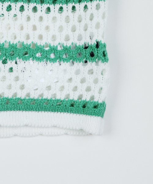 HARDCORE HAPPINESS(ハードコアハピネス)の「SIGNATURE STRIPE CROP KNIT_GREEN(ニット/セーター・レディース・その他・FREE)」の8枚目の写真