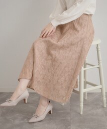 couture brooch（クチュールブローチ）の「【洗える・着映え・通勤】フラワーエンブロスカート（スカート）」