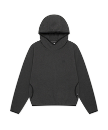 WM CIRCLE LOGO FLEECE HOODIE charcoal
