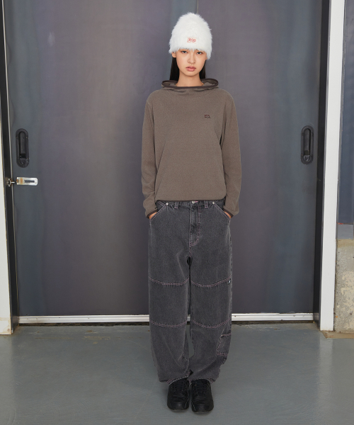 LMCの「WM CIRCLE LOGO FLEECE HOODIE charcoal(パーカー・レディース・その他・S/M)」の2枚目の写真