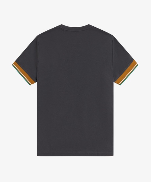 FRED PERRY(フレッドペリー)の「Twin Tipped Cuff T-Shirt/ツインティップカフスTシャツ(Tシャツ/カットソー・メンズ・ダークグリーン/ブラック×ゴールド/マルーン/ライトベージュ/ブラック/ネイビー/グレー/ベージュ/ブラック系その他/ダークグリーン系・M/L/S)」の16枚目の写真