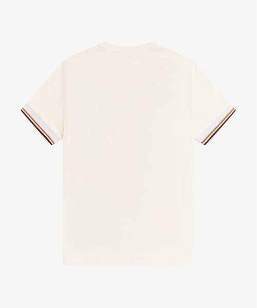 FRED PERRY(フレッドペリー)の「Twin Tipped Cuff T-Shirt/ツインティップカフスTシャツ(Tシャツ/カットソー・メンズ・ダークグリーン/ブラック×ゴールド/マルーン/ライトベージュ/ブラック/ネイビー/グレー/ベージュ/ブラック系その他/ダークグリーン系・M/L/S)」の22枚目の写真