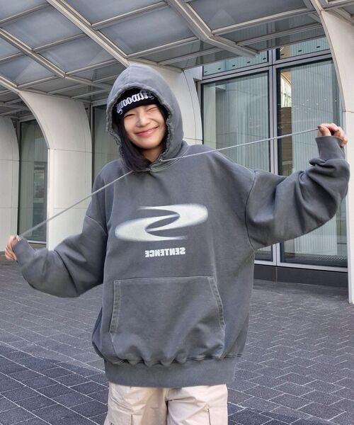 THE MILE（ザマイル）の「センテンスエッセンシャルスウェットフードパーカー[ネイビー]（パーカー・メンズ・その他・M/L/XL/S）」の18枚目の写真