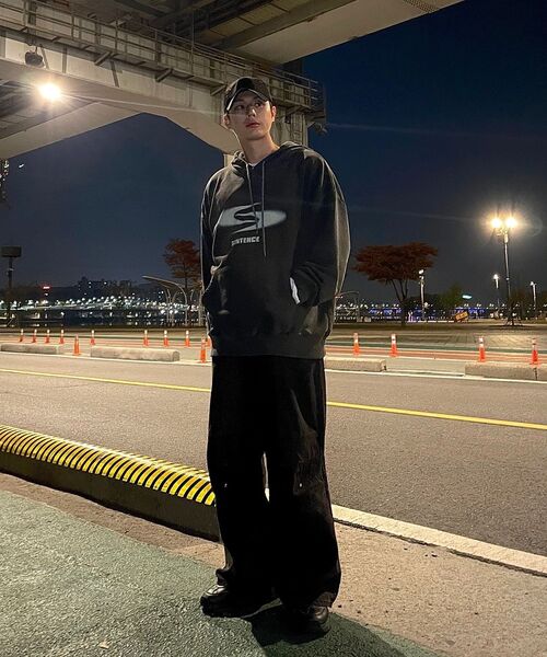 THE MILE（ザマイル）の「センテンスエッセンシャルスウェットフードパーカー[ネイビー]（パーカー・メンズ・その他・M/L/XL/S）」の7枚目の写真