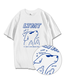 モザイクパピーオーバーTシャツホワイト