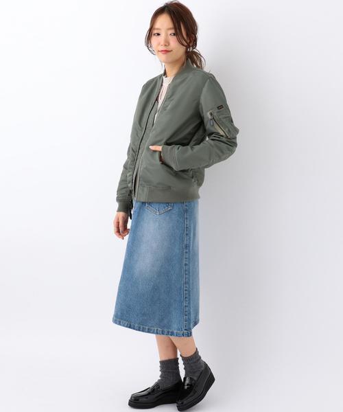 Another Edition（アナザーエディション）の「デニムフレアスカート/AEBFC DNM FLR SK◆（デニムスカート・レディース・ライトブルー/コバルトブルー・MEDIUM/SMALL）」の15枚目の写真