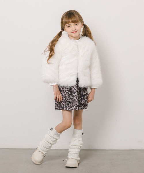URBAN CHERRY(アーバンチェリー)の「レオパード台形スカート(スカート・キッズ・ベージュ/ブラウン・140cm/130cm/110cm/120cm)」の8枚目の写真