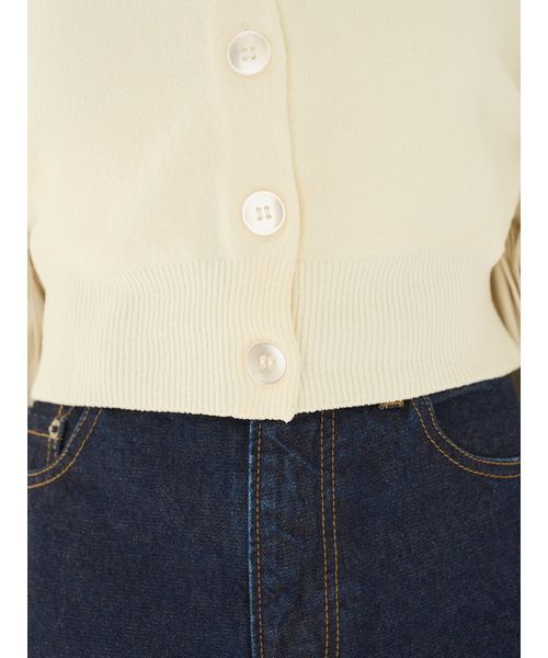 SNIDEL（スナイデル）の「リボンドッキングカーディガン（カーディガン/ボレロ・レディース・アイボリー/レッド/ネイビー・F）」の14枚目の写真