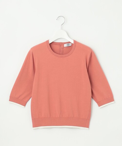 J.PRESS（ジェイプレス）の「【アンサンブル着用可】BASIC HT COTTON クルーネック ニット（ニット/セーター・レディース・ピンク系/アイボリー系/ネイビー系/スカイブルー系・LARGE/MEDIUM）」の16枚目の写真