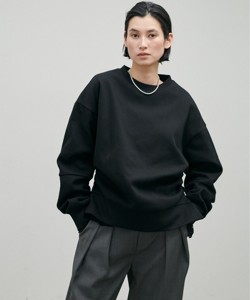 セール】【LARUTA】ダンボールニットデザインプルオーバー（スウェット