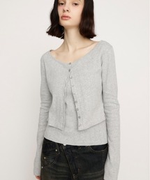 SLY（スライ）の「【2026SS新作】S LINE EYELET 2P エスラインアイレットセット 冬服 春服（アンサンブル）」