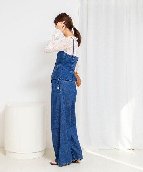 NOLLEY’S（ノーリーズ）の「ウォッシャブル袖フレアレースロンＴ（Tシャツ/カットソー・レディース・ブラック/ホワイト・38）」の15枚目の写真