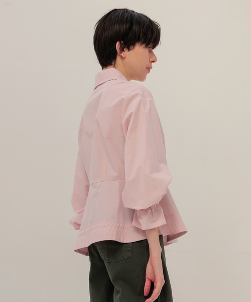DRESSLAVE(ドレスレイブ)の「B7 / organic cotton peplum blouse(オーガニックコットンペプラムブラウス)(シャツ/ブラウス・レディース・ピンク/ホワイト・38)」の19枚目の写真