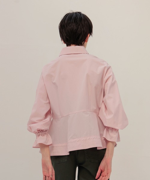 DRESSLAVE(ドレスレイブ)の「B7 / organic cotton peplum blouse(オーガニックコットンペプラムブラウス)(シャツ/ブラウス・レディース・ピンク/ホワイト・38)」の18枚目の写真