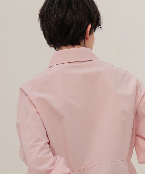 DRESSLAVE(ドレスレイブ)の「B7 / organic cotton peplum blouse(オーガニックコットンペプラムブラウス)(シャツ/ブラウス・レディース・ピンク/ホワイト・38)」の13枚目の写真