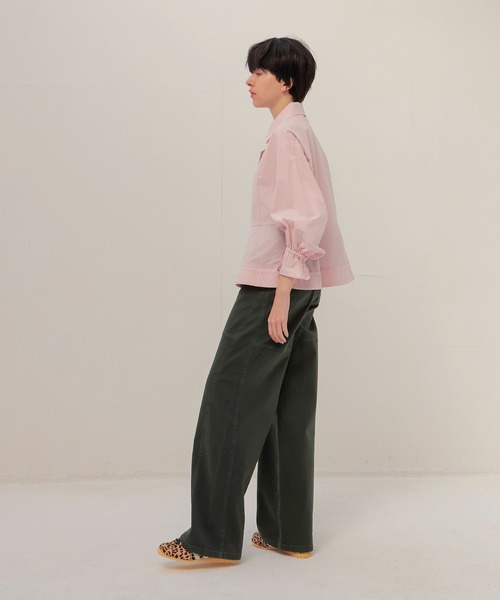 DRESSLAVE(ドレスレイブ)の「B7 / organic cotton peplum blouse(オーガニックコットンペプラムブラウス)(シャツ/ブラウス・レディース・ピンク/ホワイト・38)」の11枚目の写真