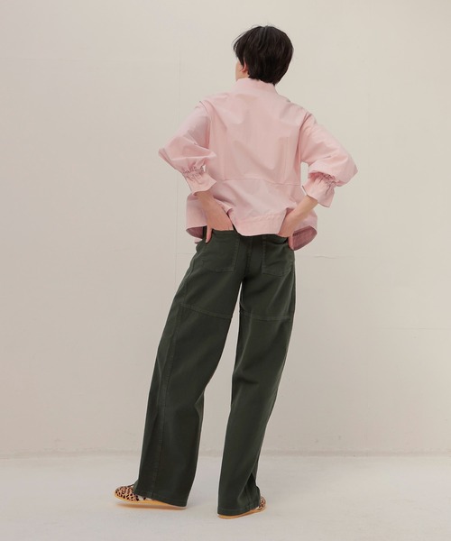 DRESSLAVE(ドレスレイブ)の「B7 / organic cotton peplum blouse(オーガニックコットンペプラムブラウス)(シャツ/ブラウス・レディース・ピンク/ホワイト・38)」の10枚目の写真