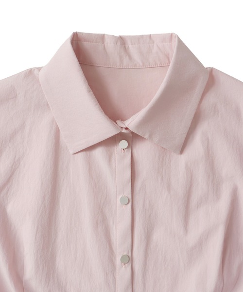 DRESSLAVE(ドレスレイブ)の「B7 / organic cotton peplum blouse(オーガニックコットンペプラムブラウス)(シャツ/ブラウス・レディース・ピンク/ホワイト・38)」の9枚目の写真