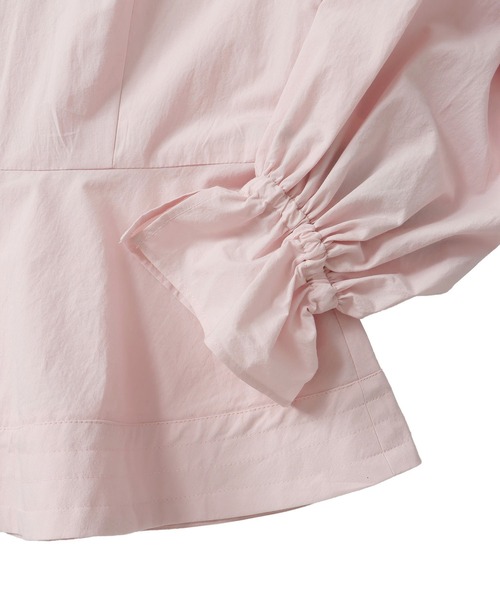 DRESSLAVE(ドレスレイブ)の「B7 / organic cotton peplum blouse(オーガニックコットンペプラムブラウス)(シャツ/ブラウス・レディース・ピンク/ホワイト・38)」の7枚目の写真