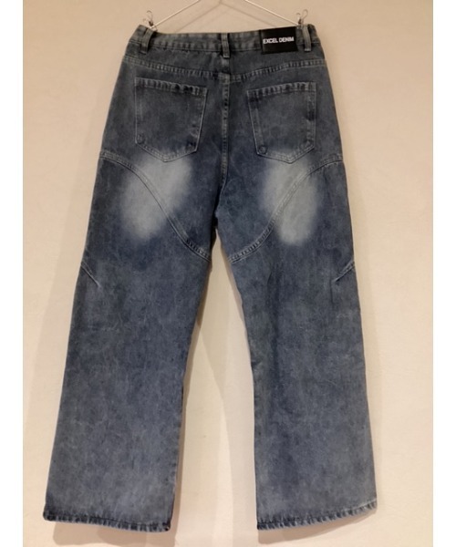 Bling Leads(ブリングリーズ)の「【Blss】【Bling Leads】ユーズド加工デニムパンツ 切り替え(デニムパンツ・メンズ・ブラック/ブルー・FREE)」の7枚目の写真