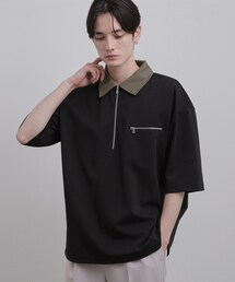 tk.TAKEO KIKUCHI | 配色ハーフジップカットソー(Tシャツ/カットソー)