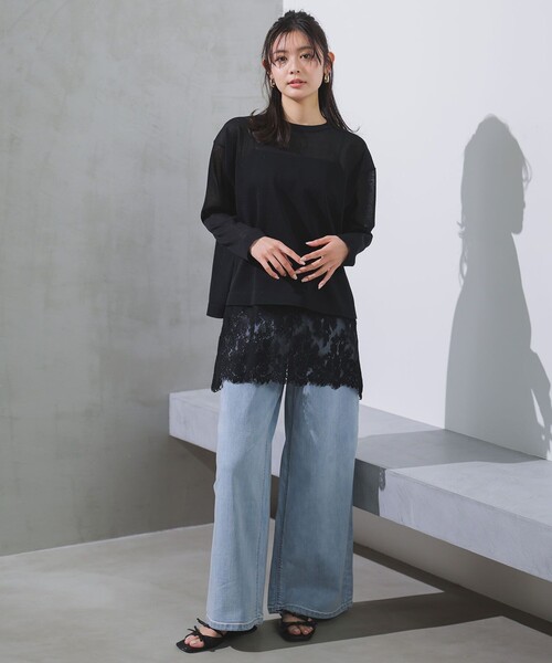 UNFILO(アンフィーロ)の「【UNFILO DENIM】バギーデニム(デニムパンツ・レディース・スカイブルー系/ベージュ系/ホワイト系・LT/LARGE/MT/MEDIUM/SMALL/X-SMALL/XX-SMALL/ST)」の20枚目の写真