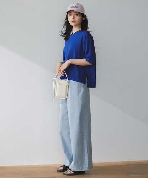 UNFILO(アンフィーロ)の「【UNFILO DENIM】バギーデニム(デニムパンツ・レディース・スカイブルー系/ベージュ系/ホワイト系・LT/LARGE/MT/MEDIUM/SMALL/X-SMALL/XX-SMALL/ST)」の21枚目の写真