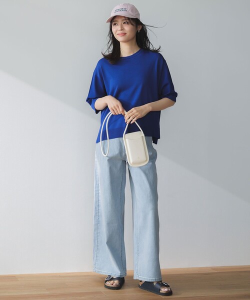 UNFILO(アンフィーロ)の「【UNFILO DENIM】バギーデニム(デニムパンツ・レディース・スカイブルー系/ベージュ系/ホワイト系・LT/LARGE/MT/MEDIUM/SMALL/X-SMALL/XX-SMALL/ST)」の22枚目の写真
