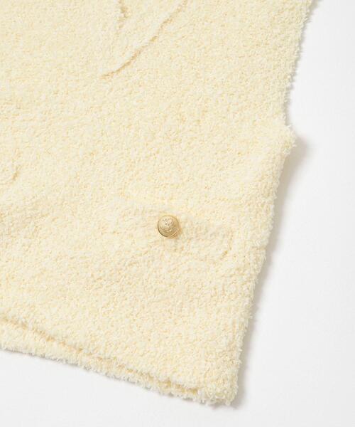 URBAN RESEARCH ROSSO WOMEN(アーバンリサーチ ロッソ)の「ニットツイードVネックベスト(ベスト・レディース・イエロー系その他/ホワイト・FREE)」の19枚目の写真