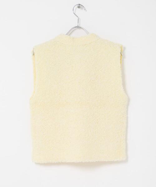 URBAN RESEARCH ROSSO WOMEN(アーバンリサーチ ロッソ)の「ニットツイードVネックベスト(ベスト・レディース・イエロー系その他/ホワイト・FREE)」の20枚目の写真